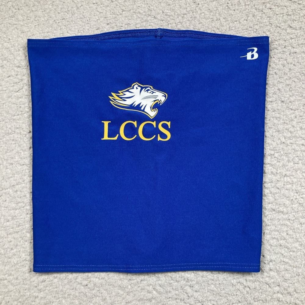 LCCS Neck Gaiter Adult Blue Stretch Lake Center Christian School Hartville OH
